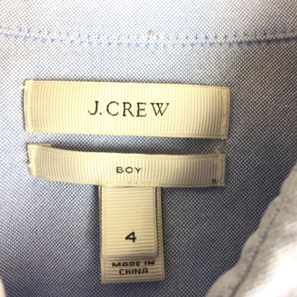 J Crew Boy Fit 2 Tone Chambray Button Up - Picture 3 of 5